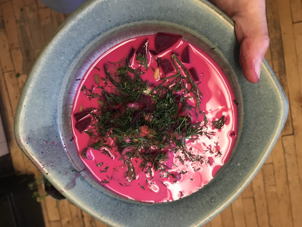 Cold Beet Borscht